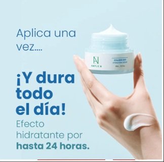 Crema Facial Hidratante Larga Duración Ácido Hialurónico